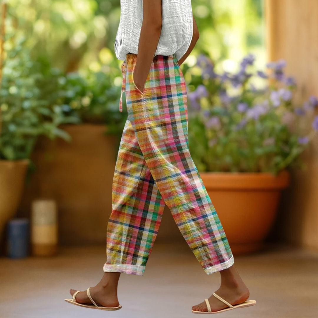 Mikey | Comfortable Checkered Pants