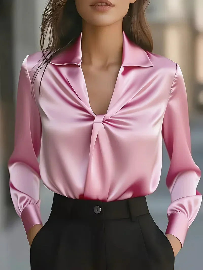Claire | Elegant Front Twist Blouse