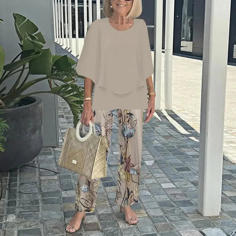 Genevieve | Stylish Trendy Print Two-Piece Set