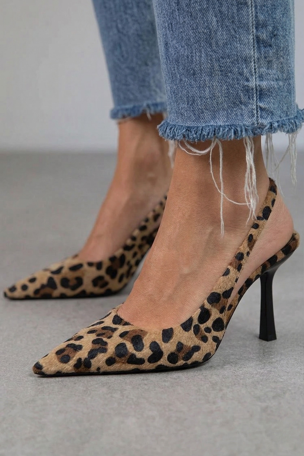 Avery | Leopard Print D'Orsay Heels