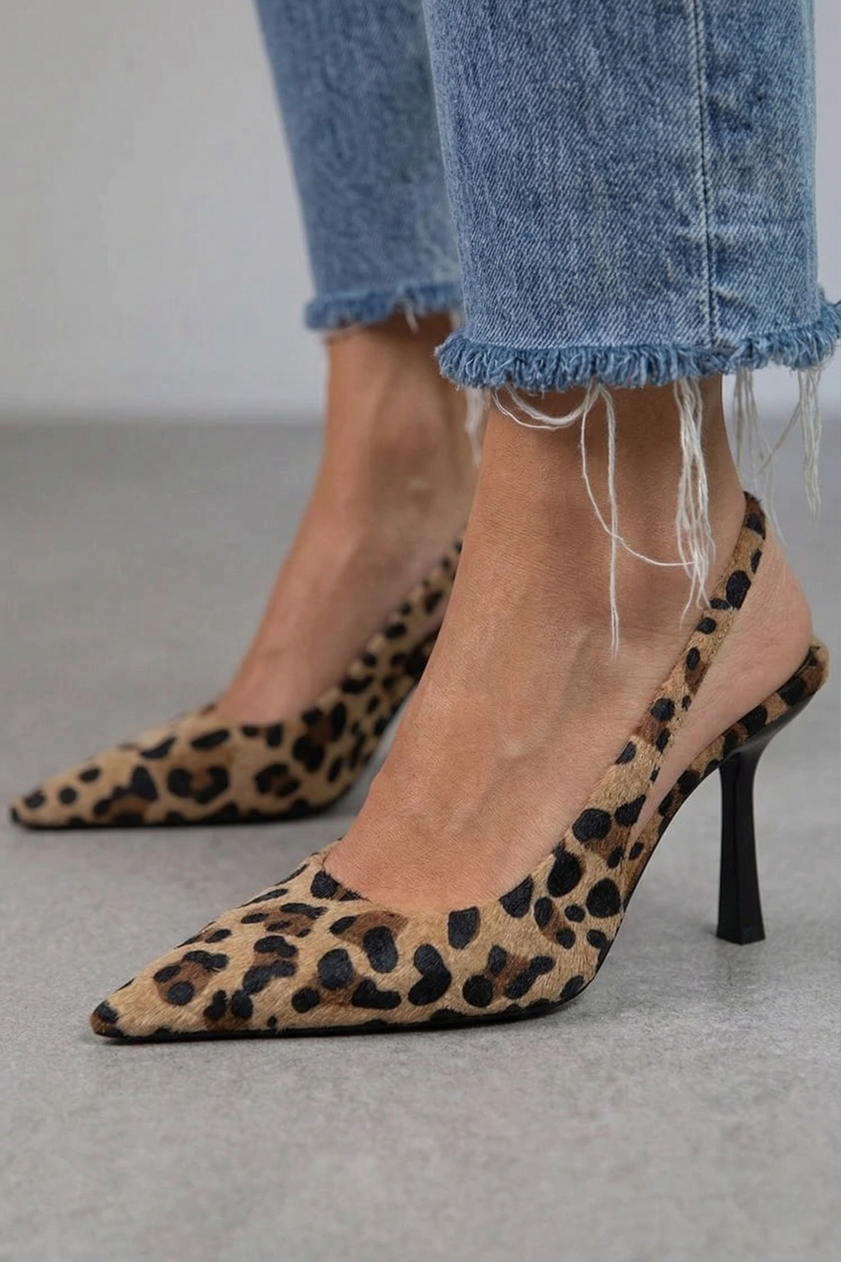 Avery | Leopard Print D'Orsay Heels