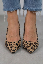 Avery | Leopard Print D'Orsay Heels