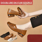 Bea | Leather Slip-On Shoes with Cut-Out Details