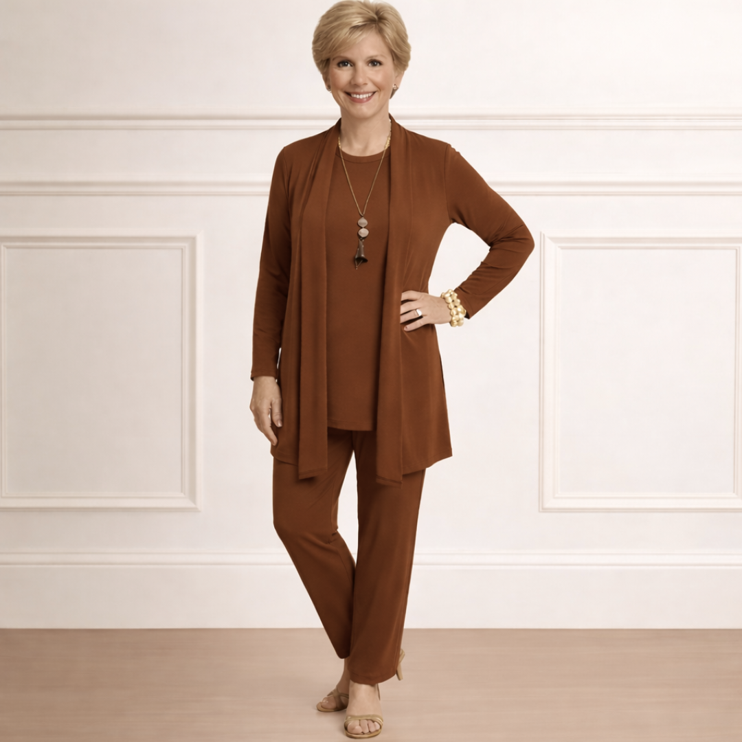 Ronalie | Elegant Top and Pants Set