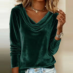 Mary | Chic Amber Drape Blouse