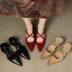 Aluna | Genuine Leather Mules