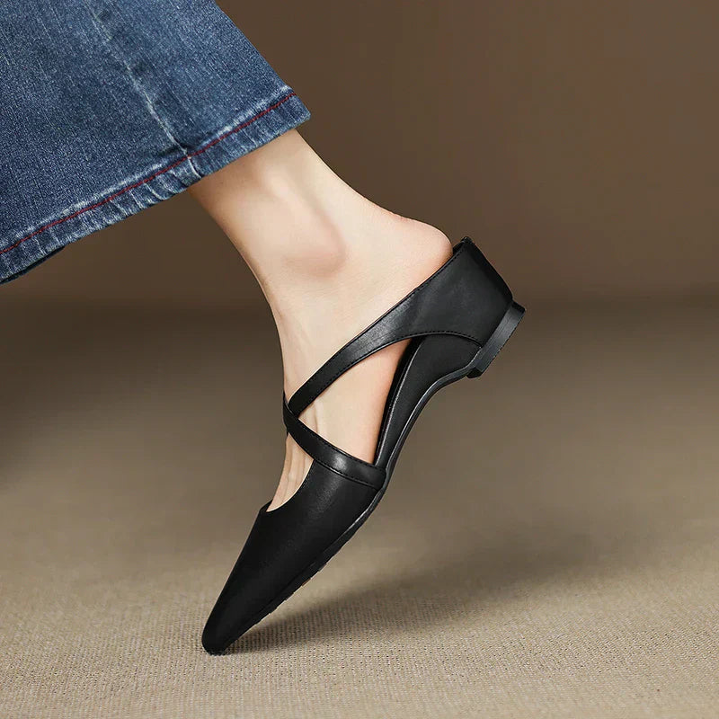 Aluna | Genuine Leather Mules