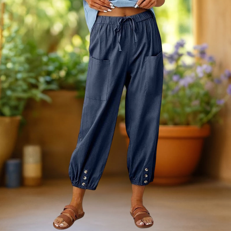 Aura | Timeless Wide-Leg Cropped Trousers
