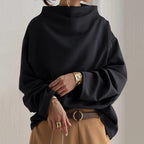 Elyn | Sleek Oversized Funnel Neck Blouse