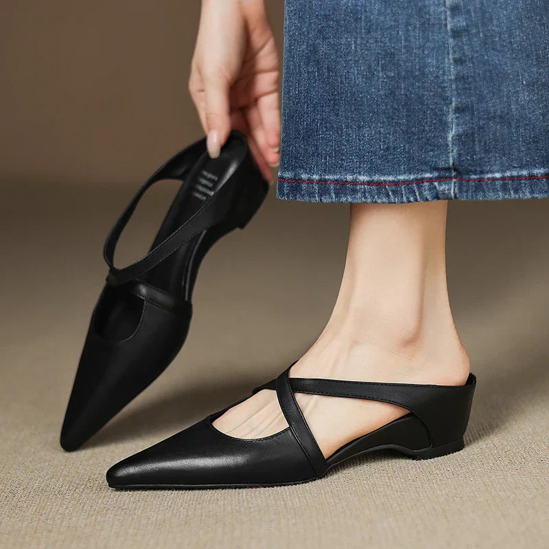 Aluna | Genuine Leather Mules