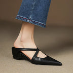 Aluna | Genuine Leather Mules