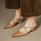 Aluna | Genuine Leather Mules