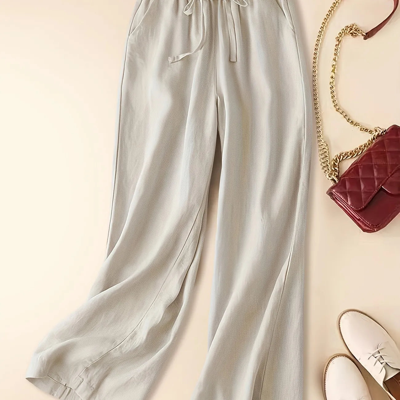 Imara | Wide-Leg Drawstring Trousers