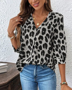 Shyree | Leopard Print Loose Blouse