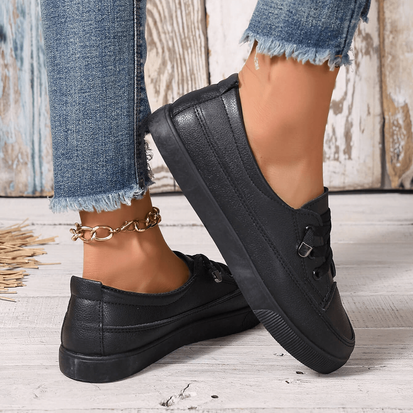 Nola | White Lace-Up Flat Shoes for Women with Breathable Sole