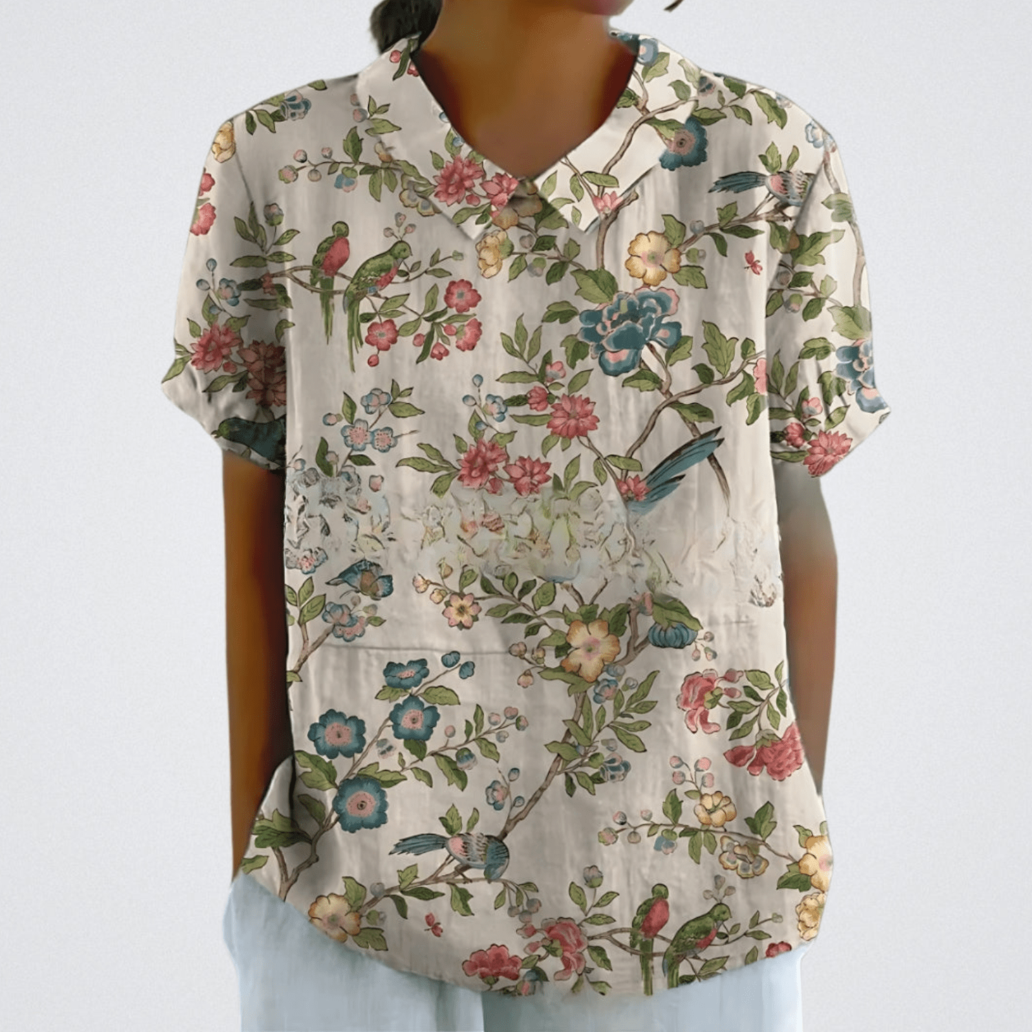Heidi | Pastel Garden Blouse