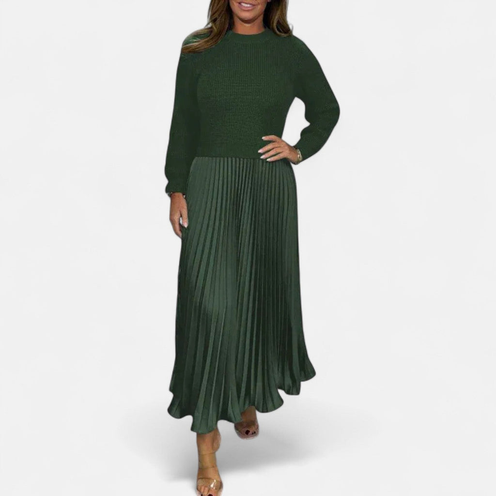 Claudine | Chic Pleated Maxi Set