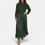 Claudine | Chic Pleated Maxi Set