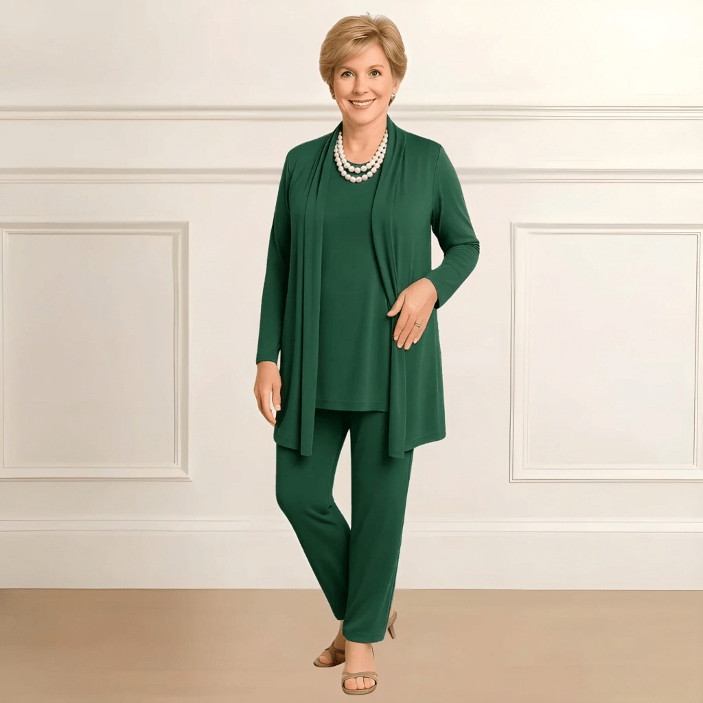 Ronalie | Elegant Top and Pants Set