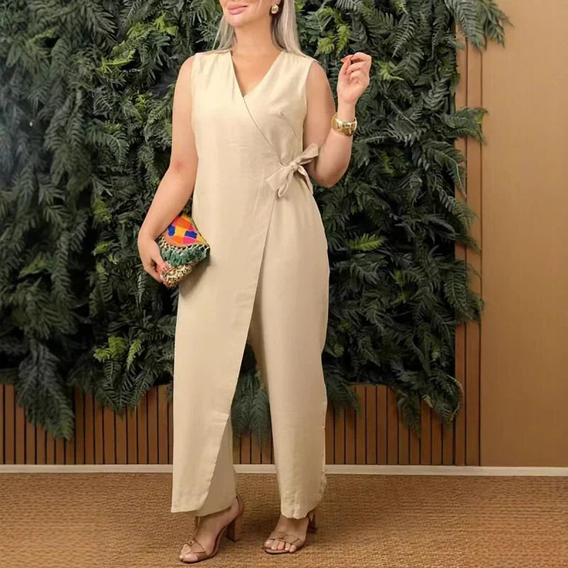 Margie | Sleek Side Tie Jumpsuit