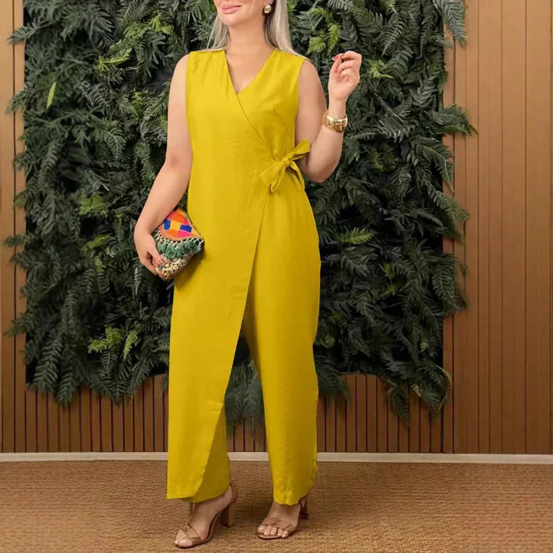Margie | Sleek Side Tie Jumpsuit