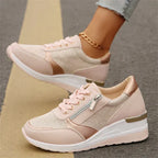 New Lace-Up Trainers with Side Zip for Women