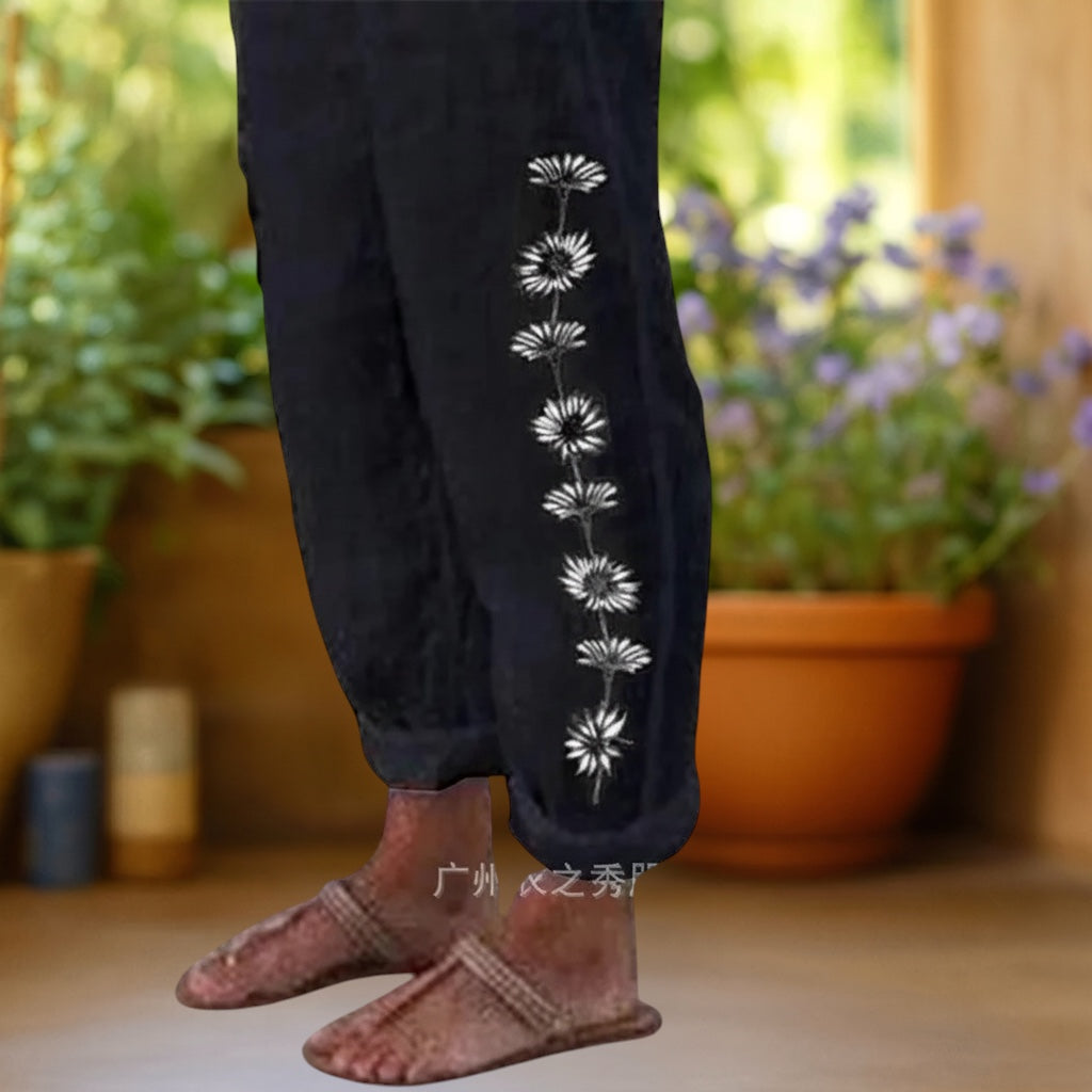 Fiona | Relaxed Everyday Floral Pants