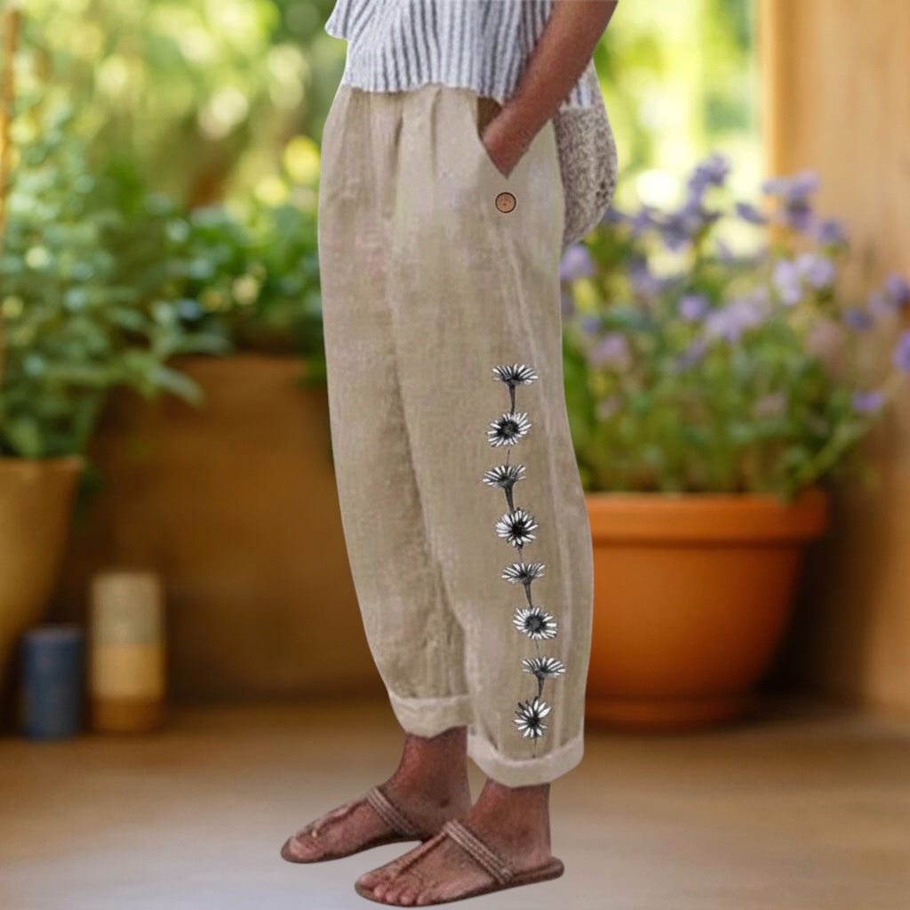 Fiona | Relaxed Everyday Floral Pants