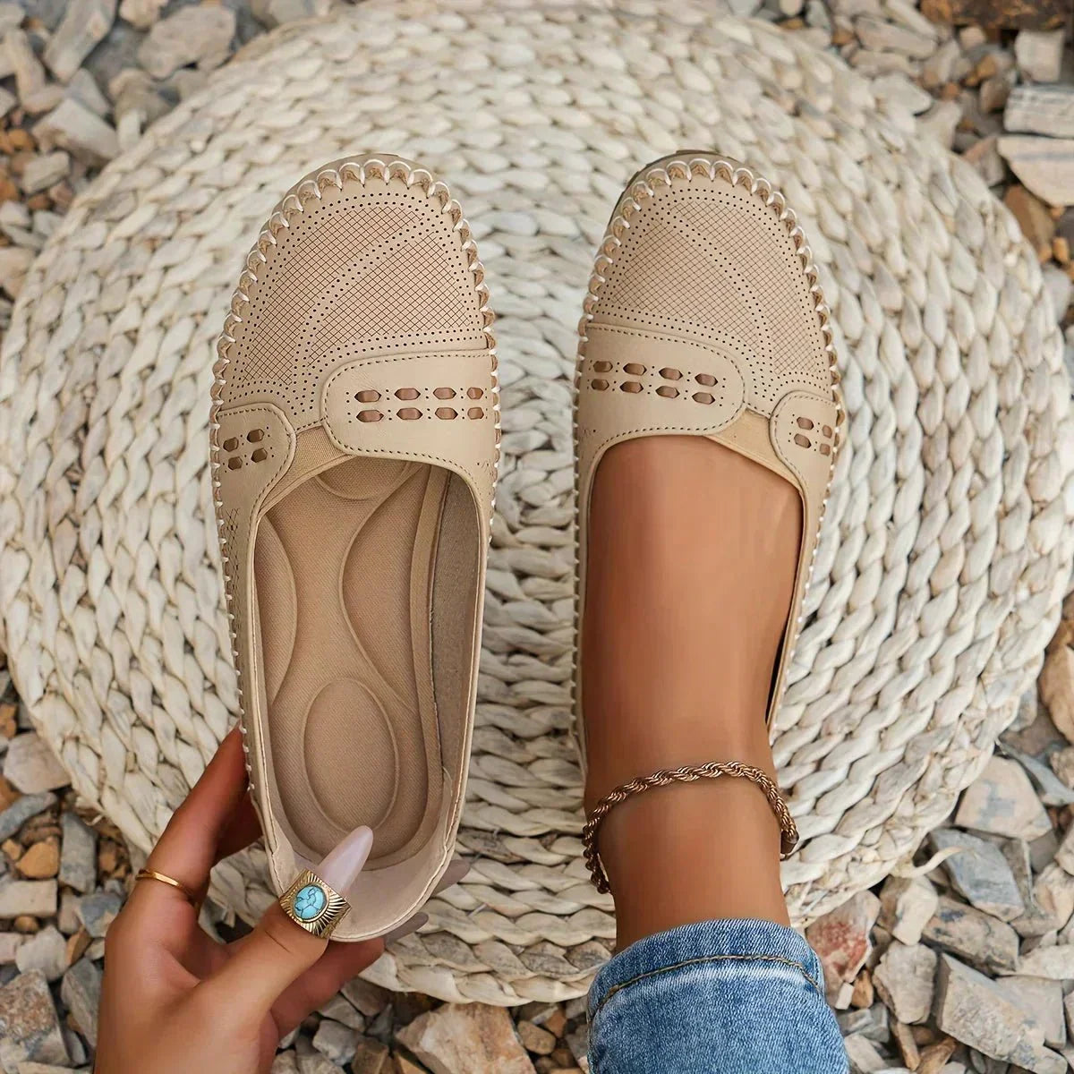 Renée | Ajouré Loafer with Memory Foam Sole